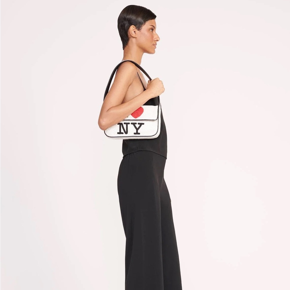 Staud I Love NY Tommy Viral Beaded Shoulder Bag Purse Handbag - Picture 5 of 12